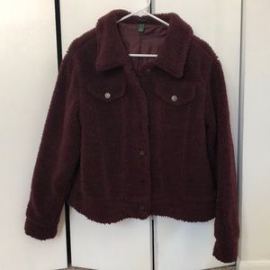 Wild Fable Teddy Button Up Jacket